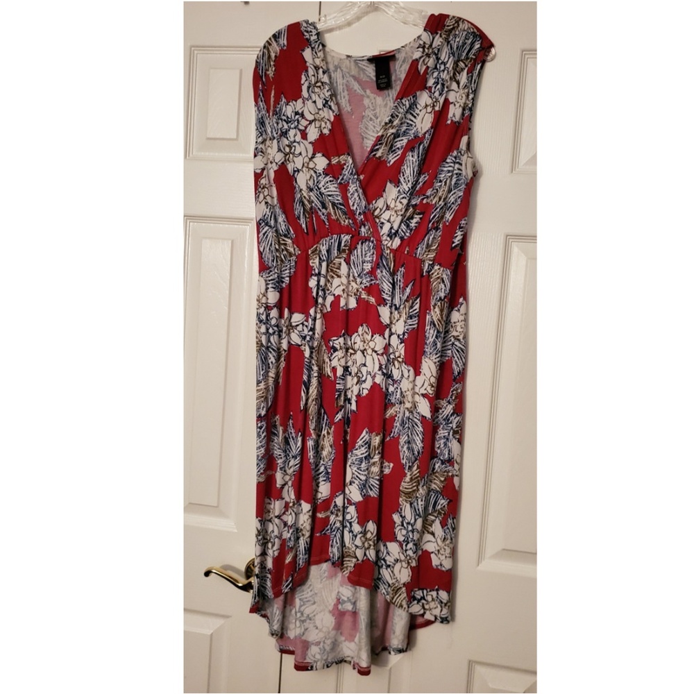 Lane Bryant High-Low v-neck sleeveless dress